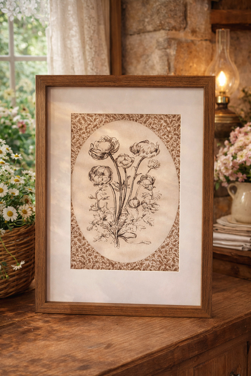 Quiet Meadow Botanicals- Framed Cottage Print