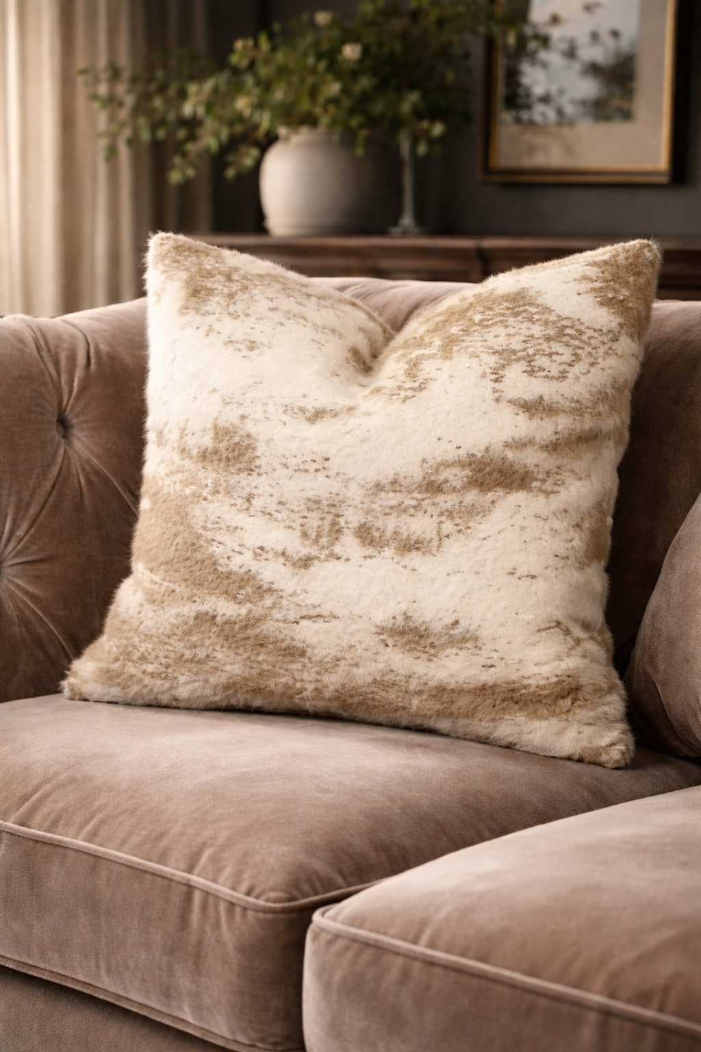 Paul Moneypenny Touch Me Taupe Cushion