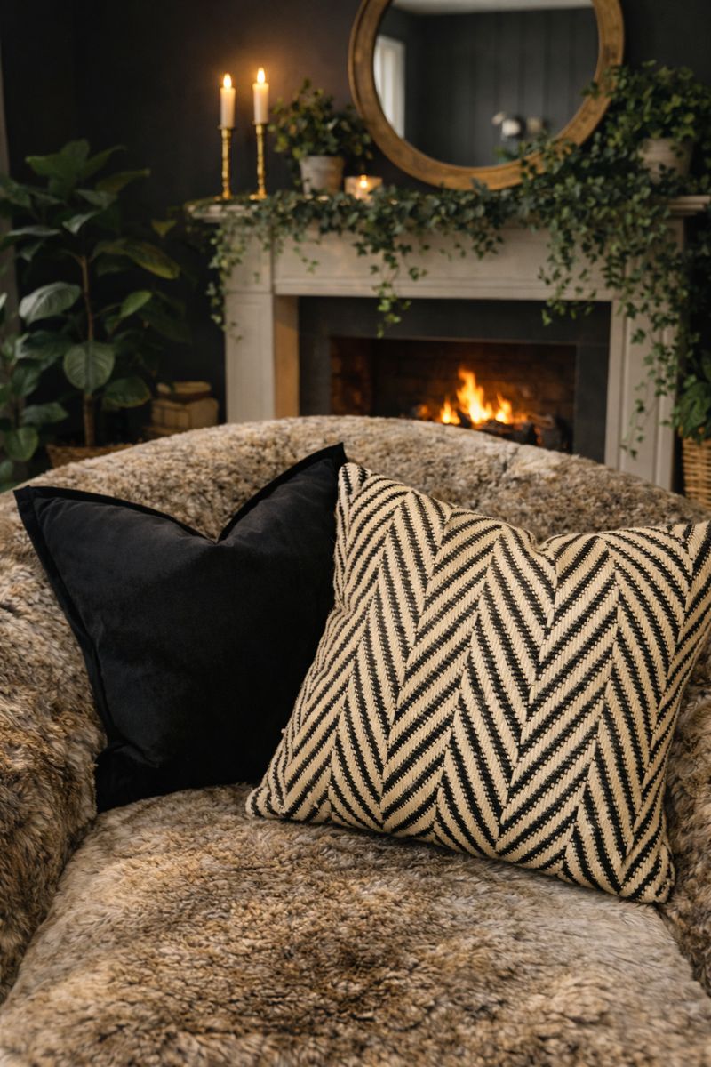 The Cosy Chevron Cushion