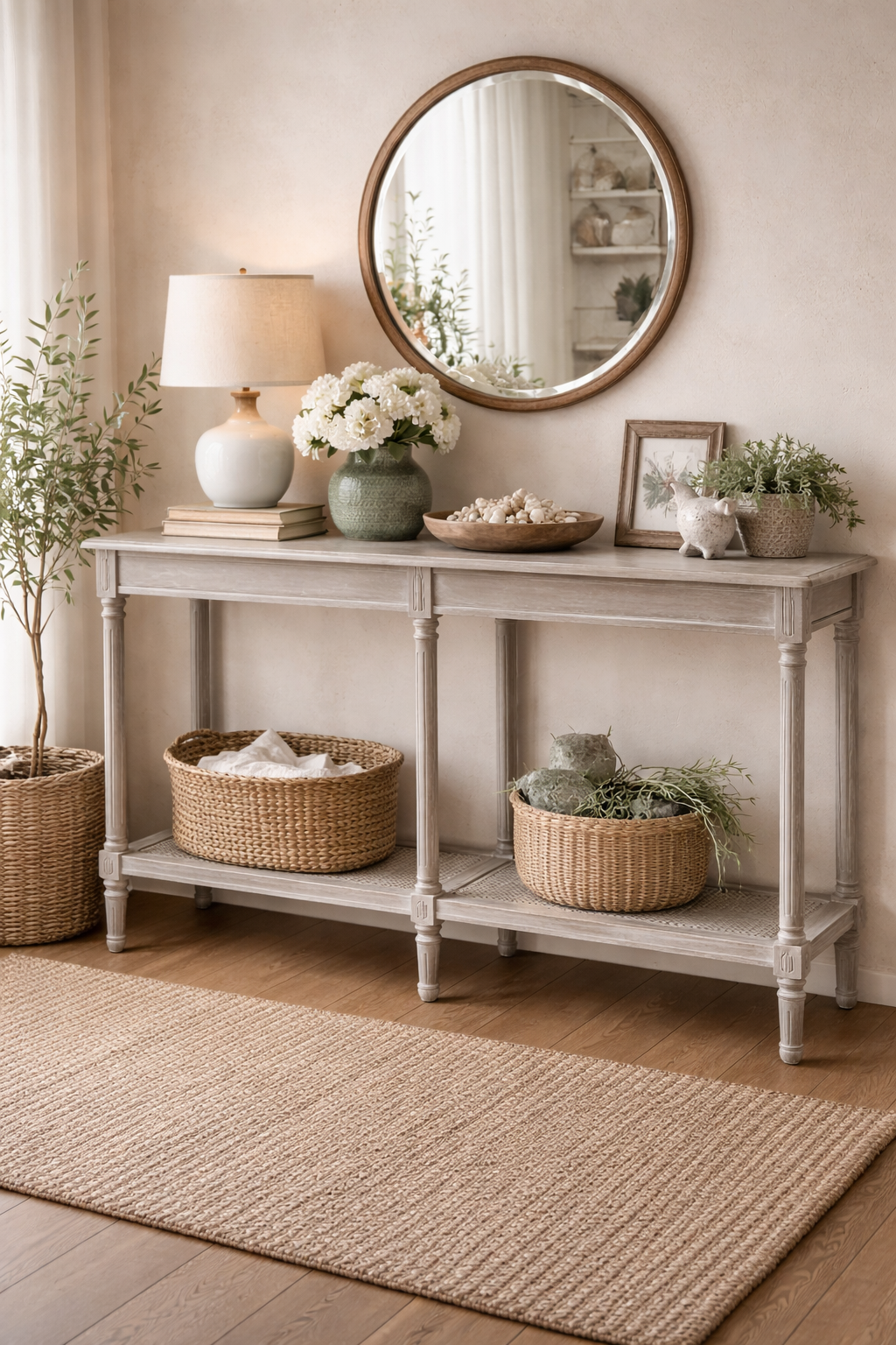 Ashbourne Rattan Console Table