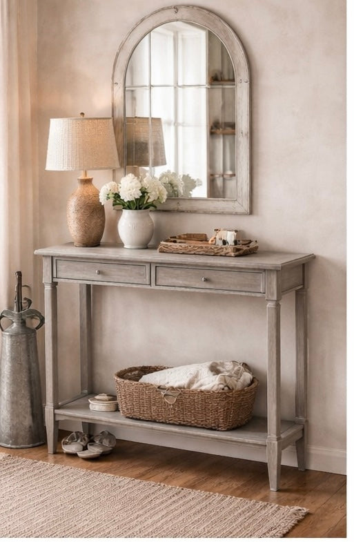 Two Drawer Console Table